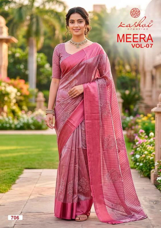 Kashvi meera vol 7 saree prices and discounts available